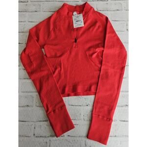 DSG Dick’s Brand Momentum 1/4 Zip Seamless Long Sleeve Top Red Size XS